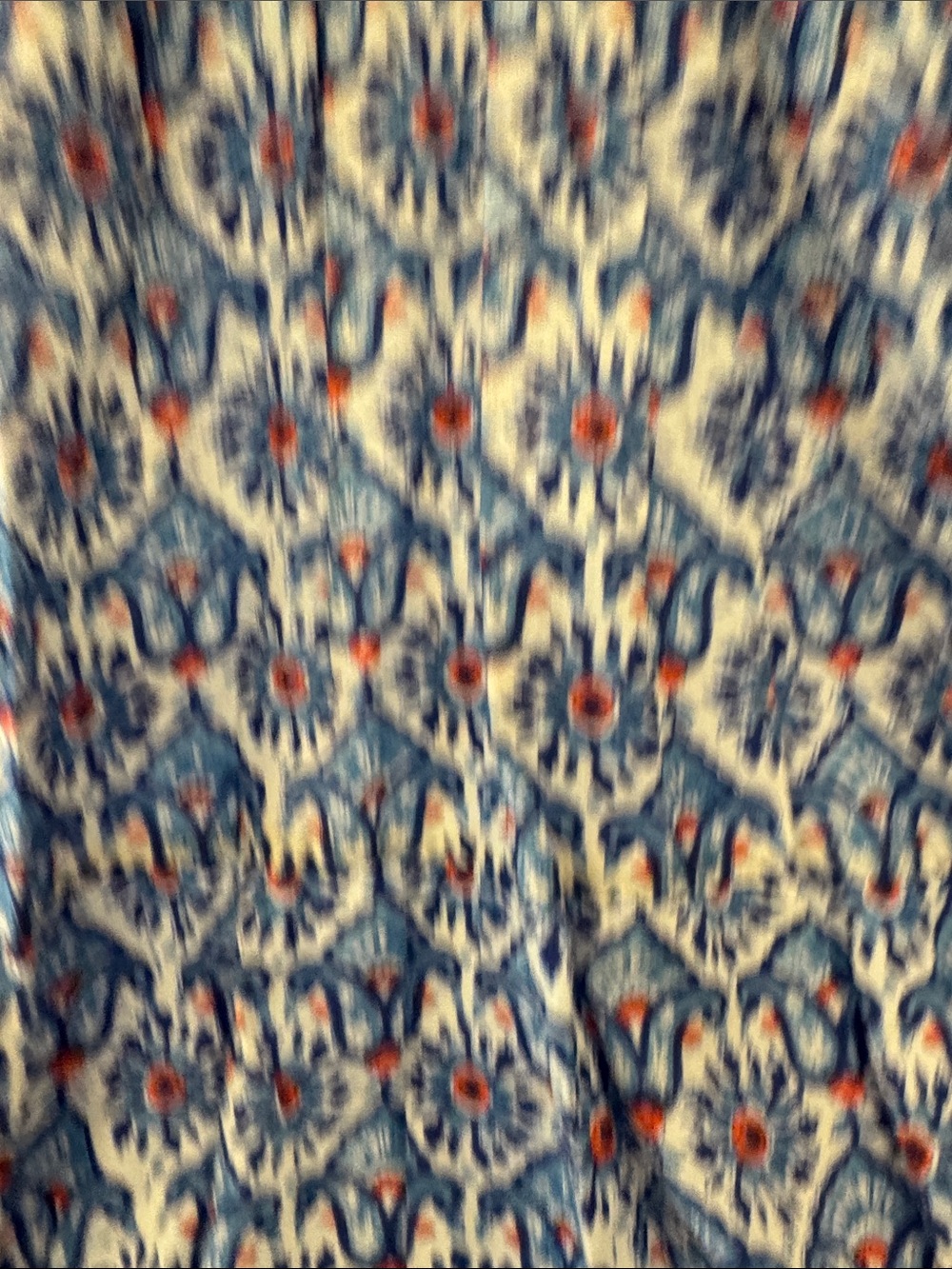 Boho Printed Maxi Dress in Blue, white - Picture 2 of 7